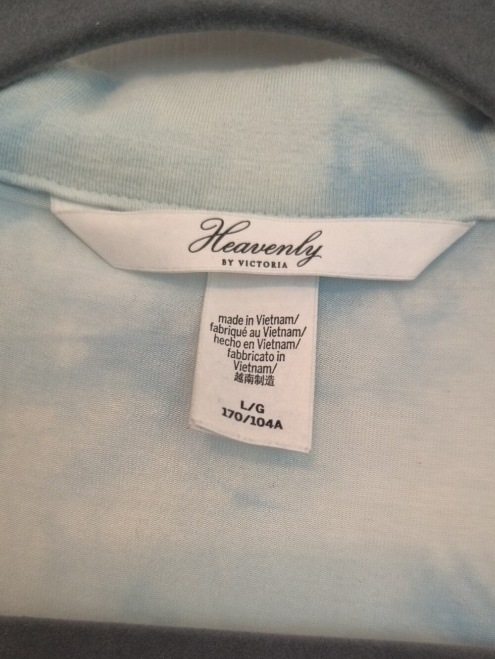 Victoria's Secret Heavenly By Victoria Light Blue Tie Dye Sleep Set - Picture 2 of 8